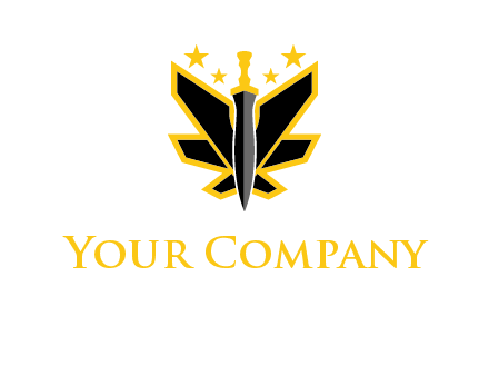 sword icon with stars