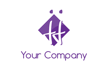 Letters JJ are in a rhombus shape logo