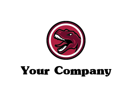 Tyrannosaurus rex or dinosaur logo