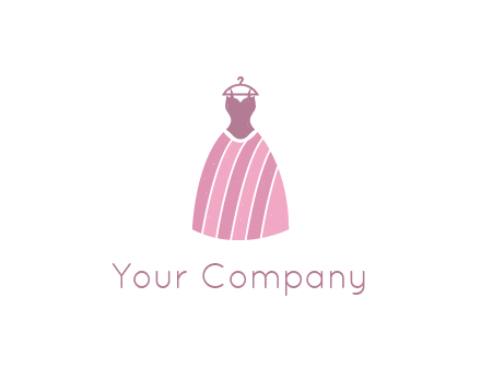 lady dress hanging on hanger