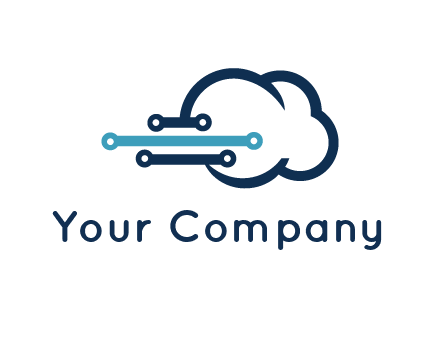 networking lines joined to cloud