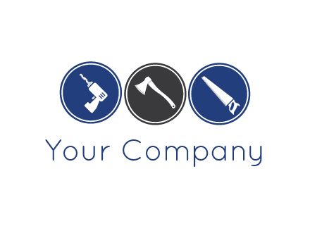 construction hardwares in circles