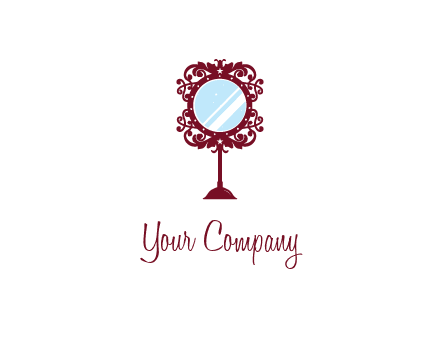 ornamental table mirror