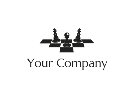 chess board with chess pieces