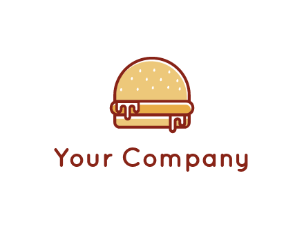 burger with sauce dripping