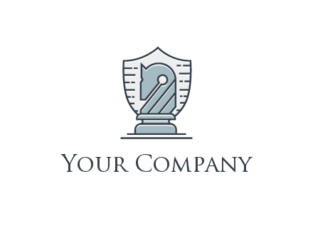 shield behind horse knight