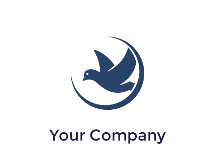 bird in swoosh circle