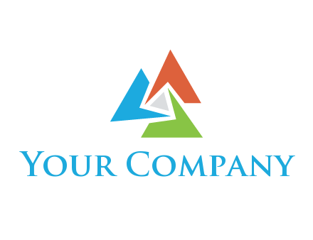 triangles joined together forming abstract shape