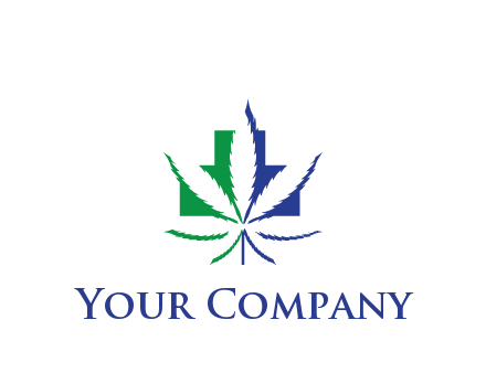 negative spacing of CBD leaf in aid medical logo