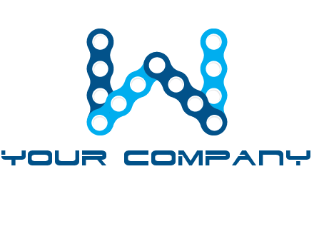 letter W chain logo