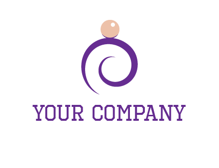 pearl ring jewelry logo