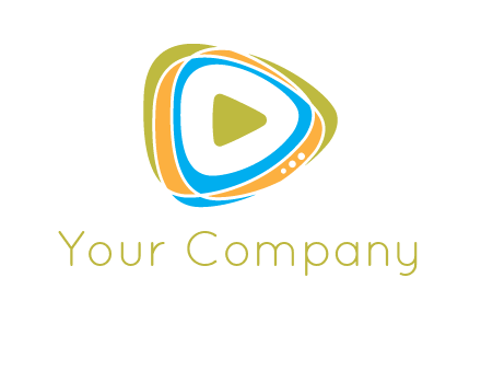 triangular play button