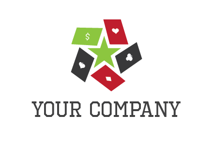 game cards with star in a logo