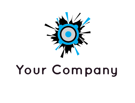 speaker inside the splash logo