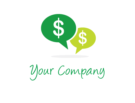 dollar sign in speech bubble icon