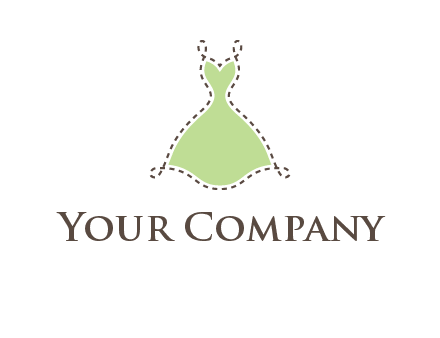 frock in a stitch outline logo